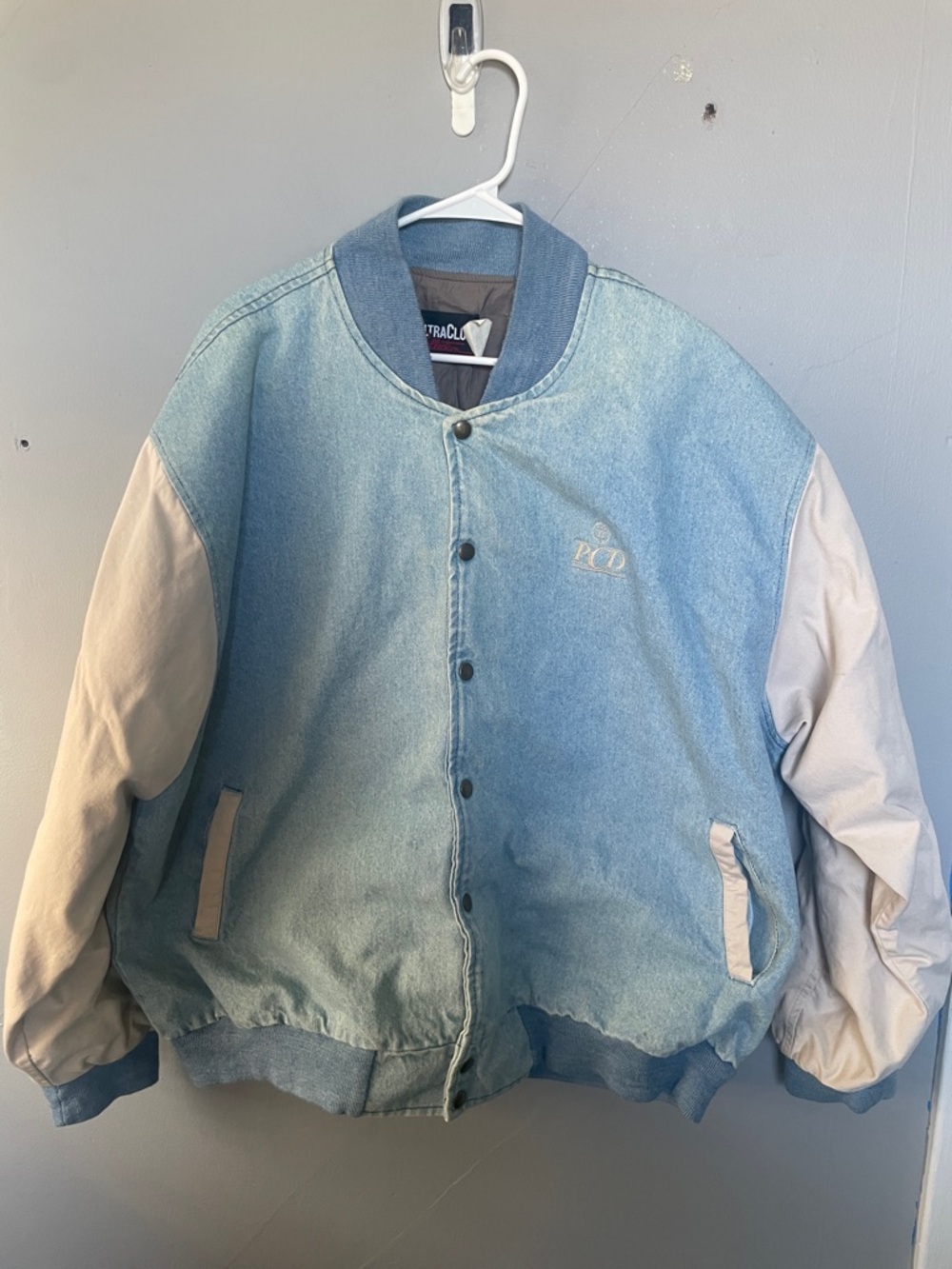 Vintage Westinghouse PCD Men’s XXL denim varsity snap button jacket Pittsburgh